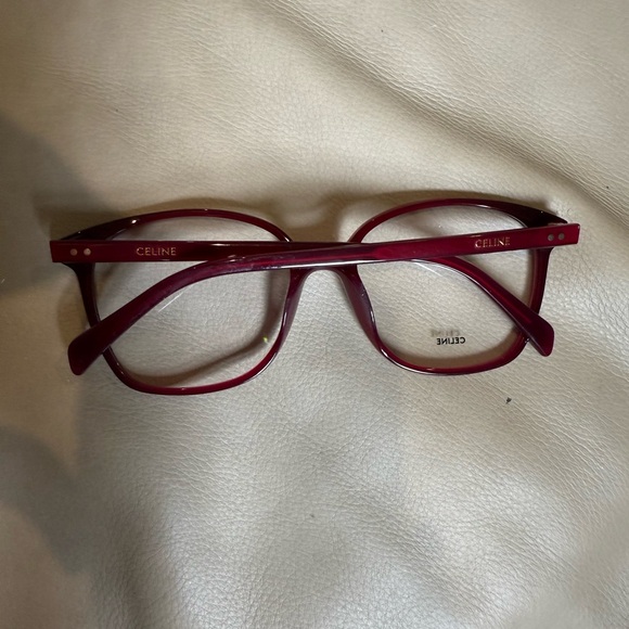 Celine Deep Red Eyeglasses - Picture 2 of 3